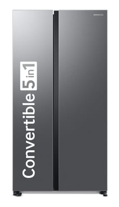 Samsung 653 L, 2 Star, Frost Free, Double Door, Convertible 5-in-1 Digital Inverter, Side By Side Refrigerator (RS76CG80X0S9HL, Silver, Refined Inox) Samsung 653 L, 2 Star, Frost Free, Double Door, Convertible 5-in-1 Digital Inverter, Side By Side Refrig Samsung 653 L, 2 Star, Frost Free, Double Door, Convertible 5-in-1 Digital Inverter, Side By Side Refrigerator (RS76CG80X0S9HL, Silver, Refined Inox) Samsung 653 L, 2 Star, Frost Free, Double Door, Convertible 5-in-1 Digital Inverter, Side By Side Refrig