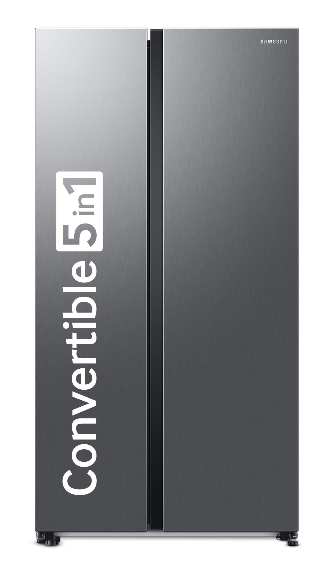 Samsung 653 L, 2 Star, Frost Free, Double Door, Convertible 5-in-1 Digital Inverter, Side By Side Refrigerator (RS76CG80X0S9HL, Silver, Refined Inox) Samsung 653 L, 2 Star, Frost Free, Double Door, Convertible 5-in-1 Digital Inverter, Side By Side Refrig
