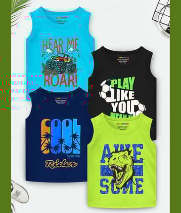 Trampoline Pack of 1 Boys Cotton Blend T-Shirt ( Multicolor1 ) Trampoline Pack of 1 Boys Cotton Blend T-Shirt ( Multicolor1 )