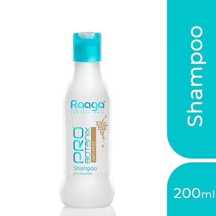 Raaga Professional Pro Botanix Anti Frizz Shampoo With Shea Butter, 200 ml | Smoothes & Controls Unruly Frizz | Deep Moisturization