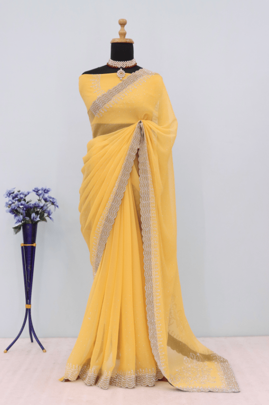 womens partywear saree