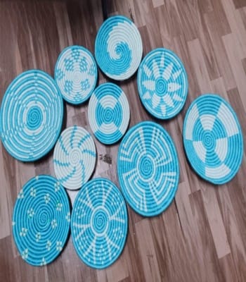 Earth Essence Sabai Grass Wall Plate Combo Set