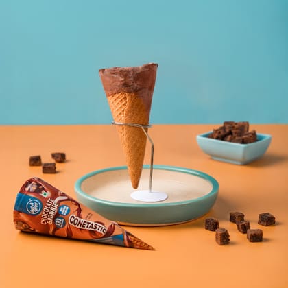 Chocolate Brownie Ice Cream Cone