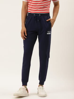 Mens Cotton Rich Lycra Cargo Printed Track Pant-28