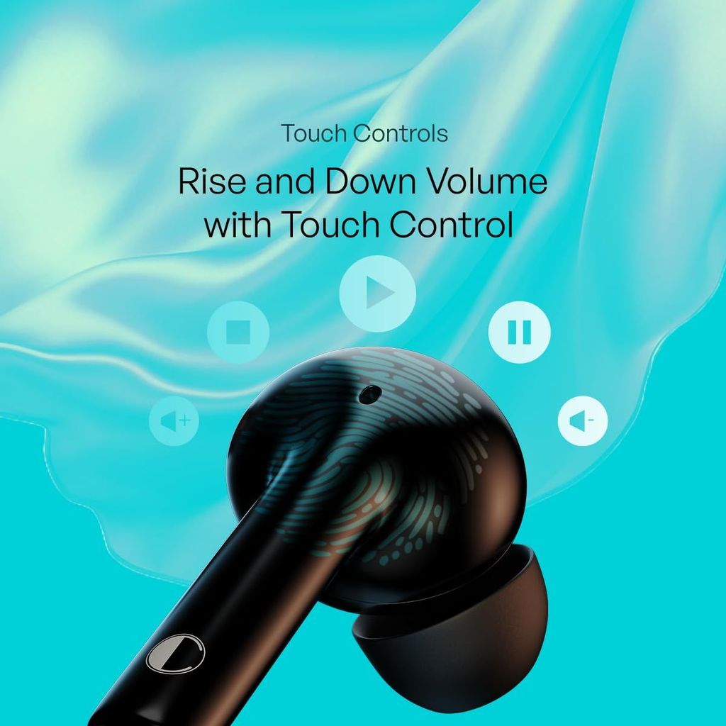 CELLECOR BroPods CB44 TWS with 35 Hours Playtime, ENC, Insta Wake N' Pair, HD Sound, 13mm Driver Truly Wireless (Black)