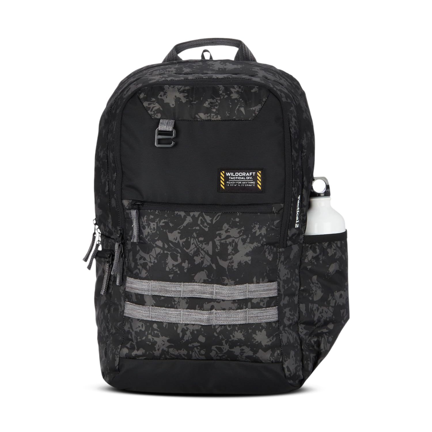 Tactical 30L Laptop Backpack for Travel Gym Office | Unisex Workpack with Molle Loop Rain Cover & Super Glide Mesh Back | 420D Polyester Oxford