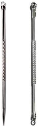 Elecsera Stainless Steel Blackhead Remover Needle Round & Pointed Tip (Pack Of 2)
