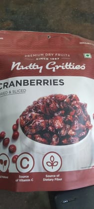 Nutty gritties Cranberries Dried & sliced 