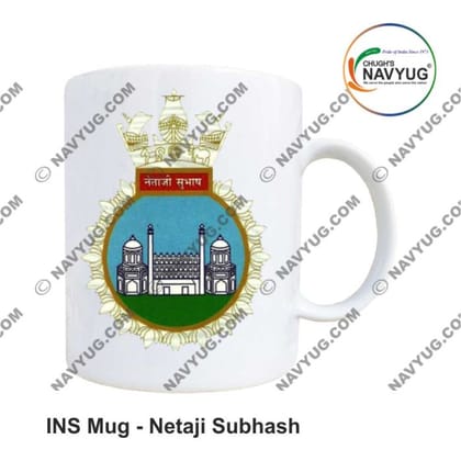 Navyug INS Netaji Subhas Mug (350ml) | Premium Ceramic Crest Print | Defence Memorabilia Navyug INS Netaji Subhas Mug (350ml) | Premium Ceramic Crest Print | Defence Memorabilia