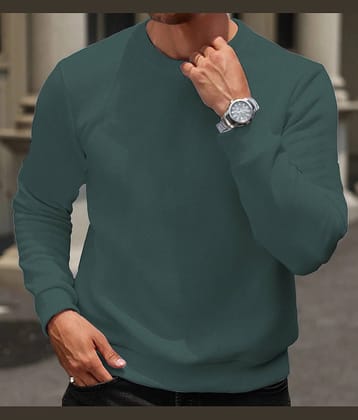 KAJARU Cotton Blend Round Neck Men's Sweatshirt - Light Grey ( Pack of 1 )