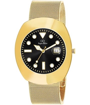 AQUA BLISS - Gold Stainless Steel Analog Men's Watch