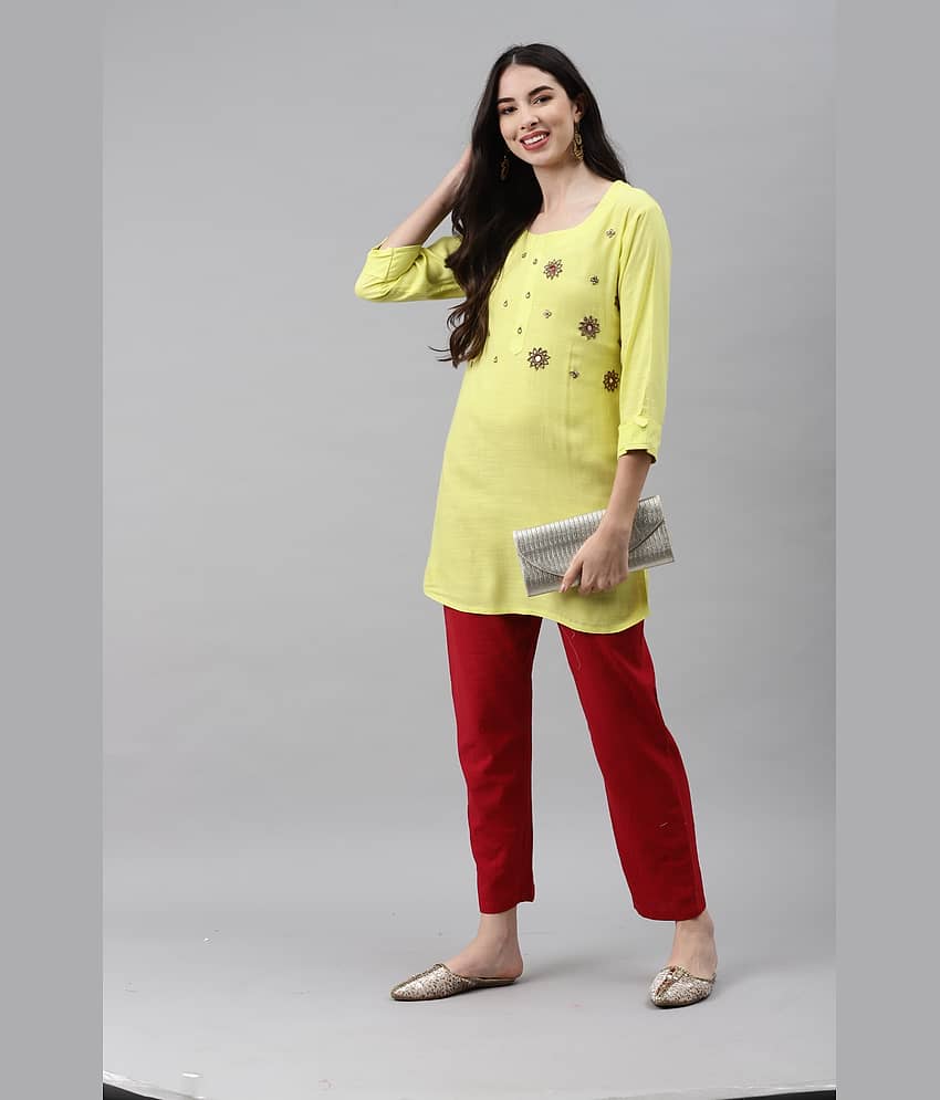 Rayon Short Kurti For Women (Pack of 1)