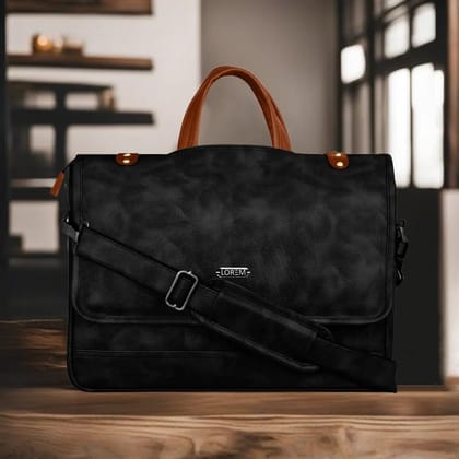 LOREM 10L Faux Leather Messenger Bag For Men-UF