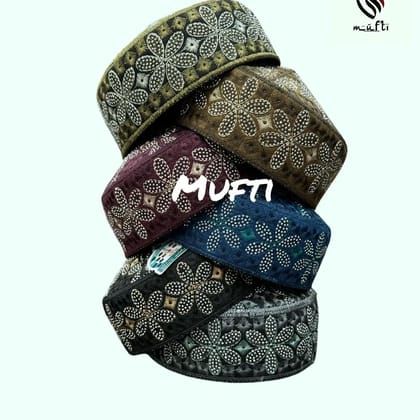Pakistani Prayer Cap Pack Of 12 pcs  (  Bright Gray )