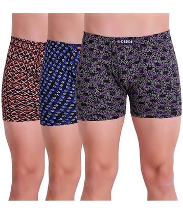 TT Pack of 3 Cotton Trunks For Men's ( Multicolor )