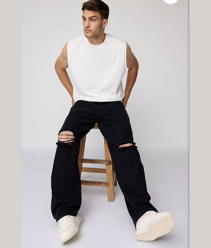 9x denims Basic Men's Jeans - Black ( Pack of 1 )