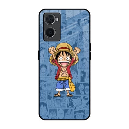 Chubby Anime Glass Case for Oppo A36