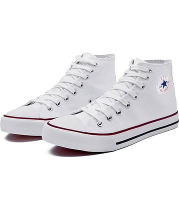 FTZ Canvas High Neck Long - White Men's Sneakers