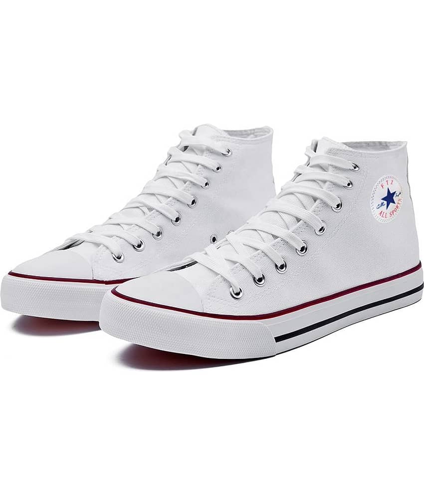 FTZ Canvas High Neck Long - White Men's Sneakers