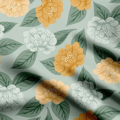 floral wandering into the meadow 06 Print Fabric-Cotton