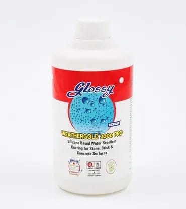 1001 Weathergold 2000 Pro Silicone Based Water Repellent Coating for Brick Wall, Plastered, Painted Wall, pores Tiles - 1 ltr
