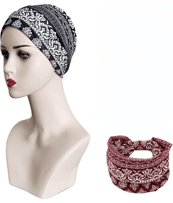 Revernest Multicolor Cotton Women's Headwrap ( Pack of 1 )