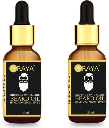 ORAYA Moustache Beard Oil For Growth 60 ml Pack of 2