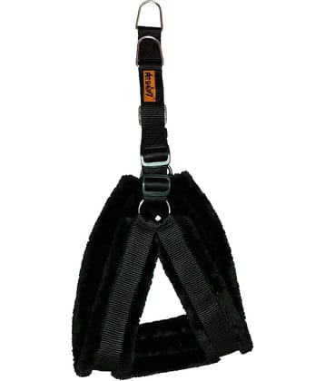 Petshop7 Fur Padded  Nylon Dog Fur Harness Small (Chest Size - 23-28inch)