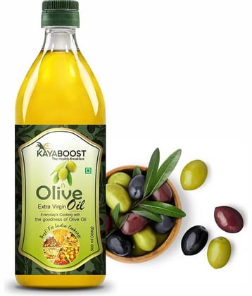 KAYABOOST Extra Virgin Olive Oil Plastic Bottle (Jaitun Tel) (500 ml)