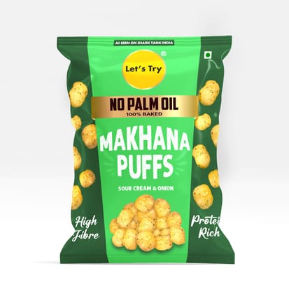 Let's Try Makhana Puff Cream Onion - 57g