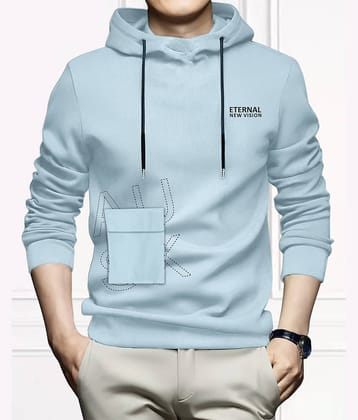 AUSK Hooded T-Shirt for Men - Cotton Blend ( White, Pack of 1 )