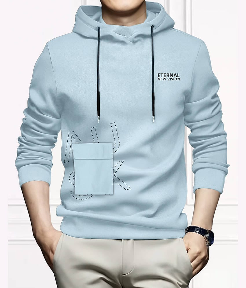 AUSK Hooded T-Shirt for Men - Cotton Blend ( White, Pack of 1 )