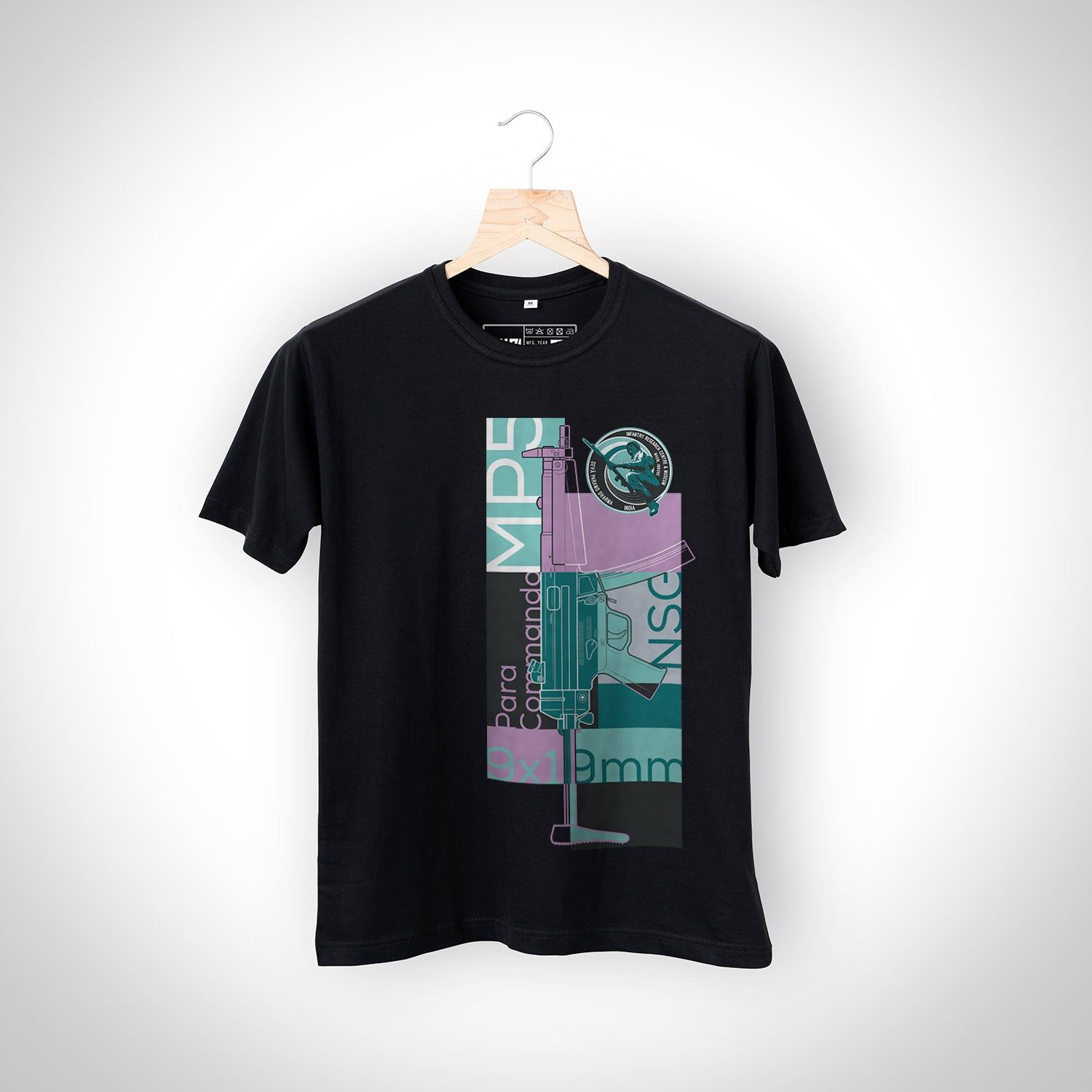 Black MP5 Infantry T-Shirt-S