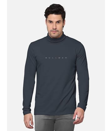 BULLMER Pack of 1 Cotton Blend Regular Fit Men's T-Shirt ( Dark Grey )