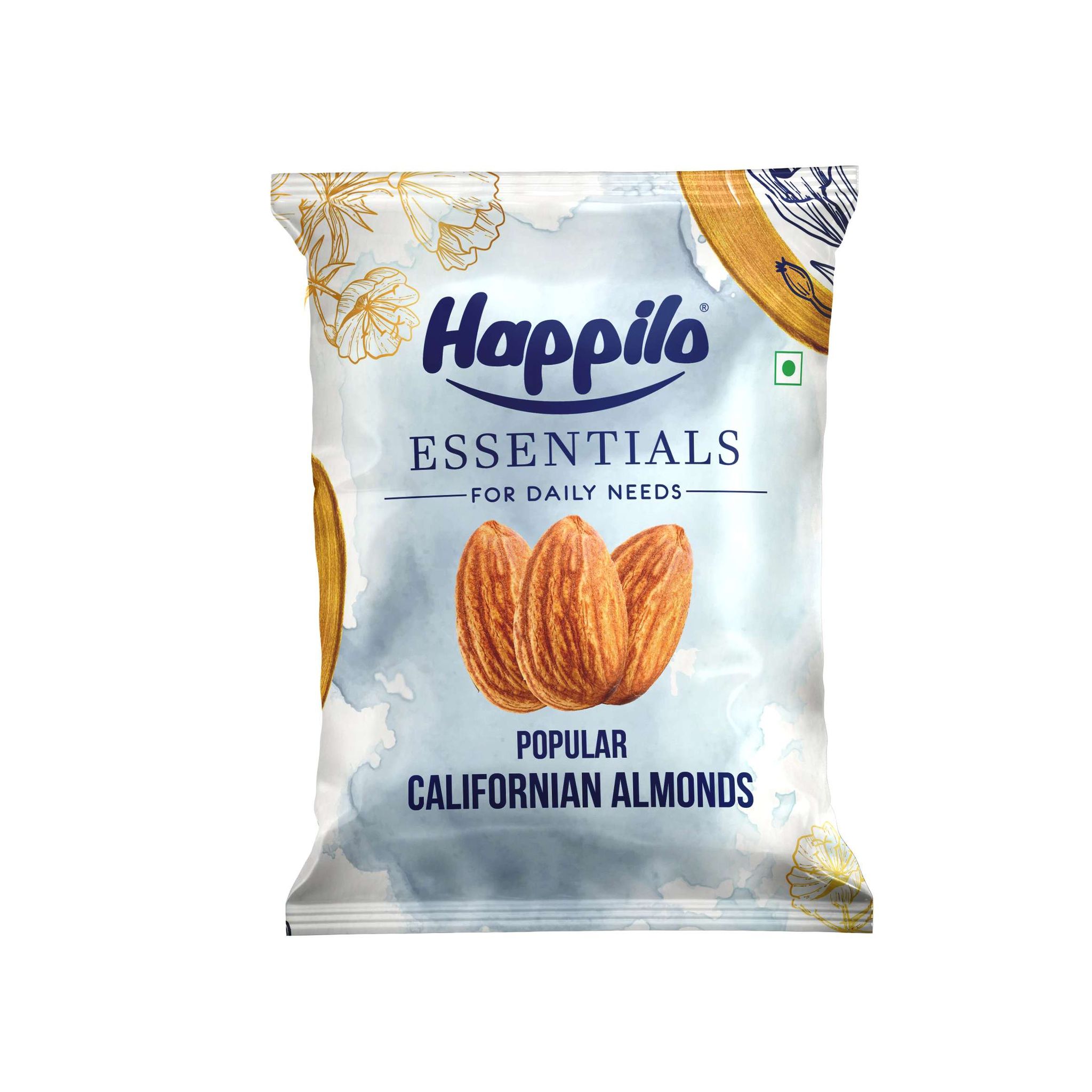Happilo Essentials Californian Popular Almond 200g - Pack of 60