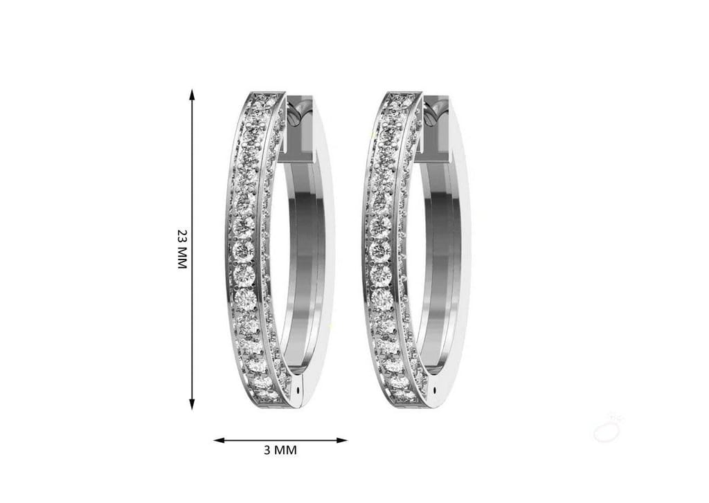 Single Band Classic Hoop Earrings