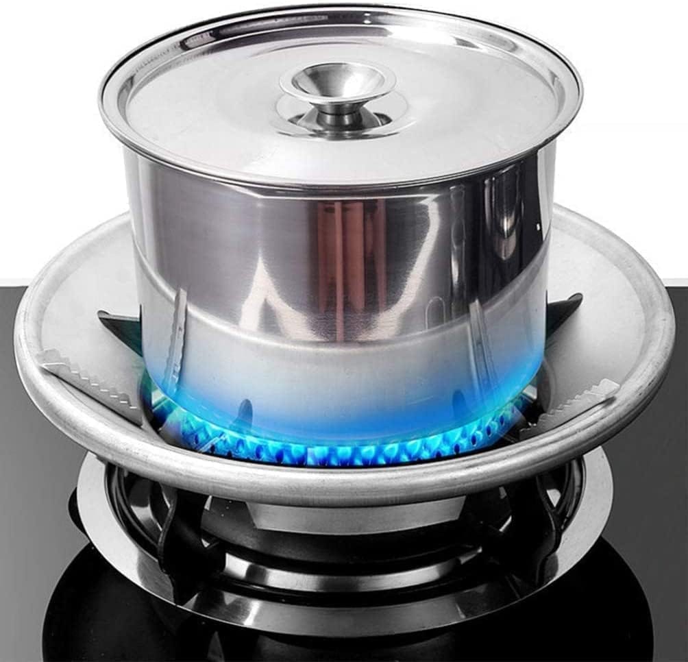 Gas Saver Burner Stand Gas Chula Burner Gas Stove Burner Stand Jali Ring Fire & Windproof Energy Saving, Gas Chula Support Stand 4 Legs Supported For Indian Gas 0.7mm (Simple, 1pcs)