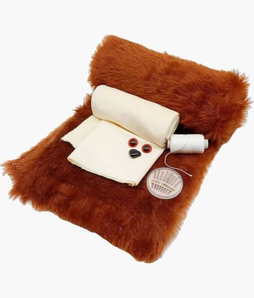 Vardhman Brown Soft Toy Teddy Bear Making Kit