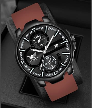 Abrexo Brown Silicon Analog Men's Watch