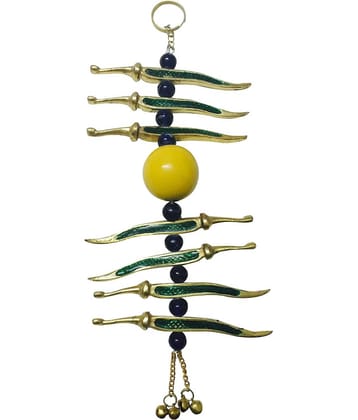 Fashion Bizz Metallic Neebu Mirchi Decorative Showpiece - 24.5 cm