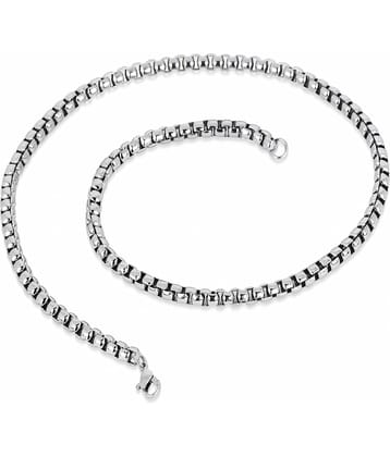FASHION FRILL Silver Plated Chain ( Set of 1 )
