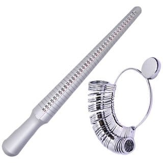 Combo of 36 PC Metal Ring Sizer + Aluminum Ring Stick Universal