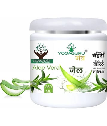 YOGAGURU MANTR Aloe Vera Gel For Skin Acne, Scars, Dark spots Face & Hair 250ML