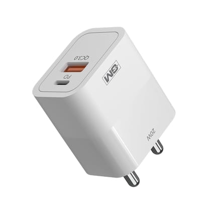 GM G+ 20W Dual Port Type C & A Mobile PD Charger | Fast Charging for Android, iPhone 16/15/14/13/12/11 Pro,Max, Samsung, One Plus GM G+ 20W Dual Port Type C & A Mobile PD Charger | Fast Charging for Android, iPhone 16/15/14/13/12/11 Pro,Max, Samsung, One Plus