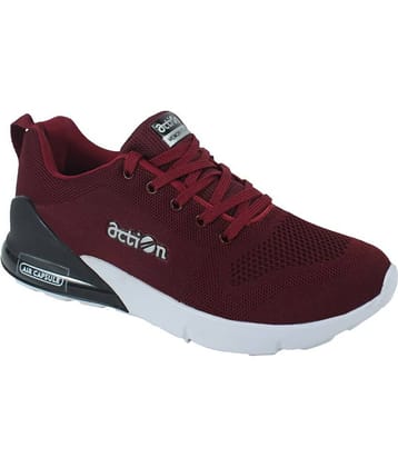 Action - AM 1024-Mrn Maroon Men's Sports Running Shoes