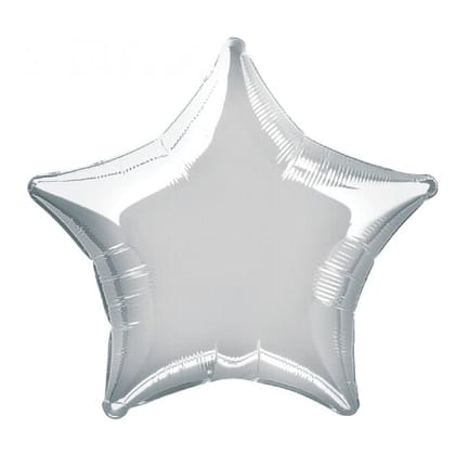 Silver Star Foil Balloon 32
