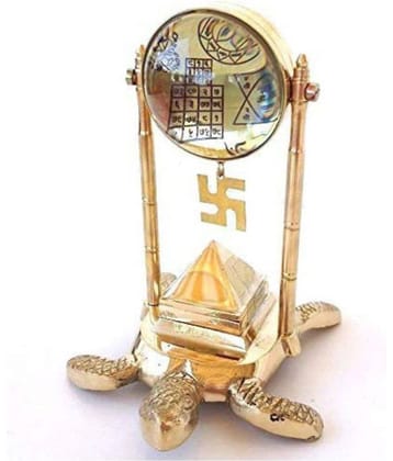 RajRihanSona collection tortoise Meru Vastu Yantra with 91 Pyramid along Shri yantra Vyapaar Vridhi Yantra and Kuber Yantra