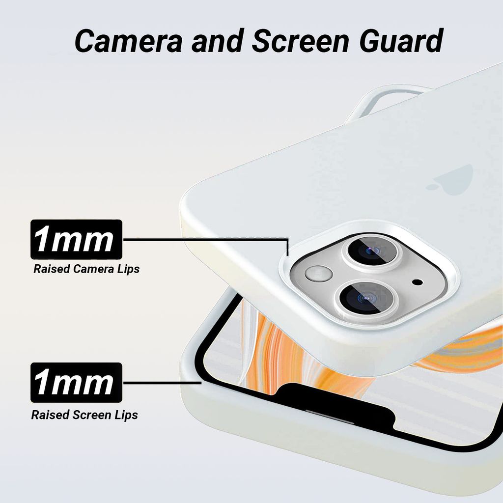 LIRAMARK Liquid Silicone Soft Back Cover Case for Apple iPhone 13 Pro (6.1 Inch)