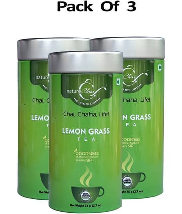 nature Chai Lemongrass Tea Loose Leaf 75 gm Pack of 3