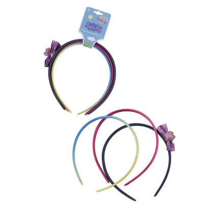 Li'l Diva Peppa Pig Pack of 3 Multicoloured Hair Bands For Girls 3 Years and Above